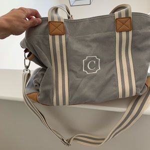 Pottery Barn Diaper Bag - C monogram